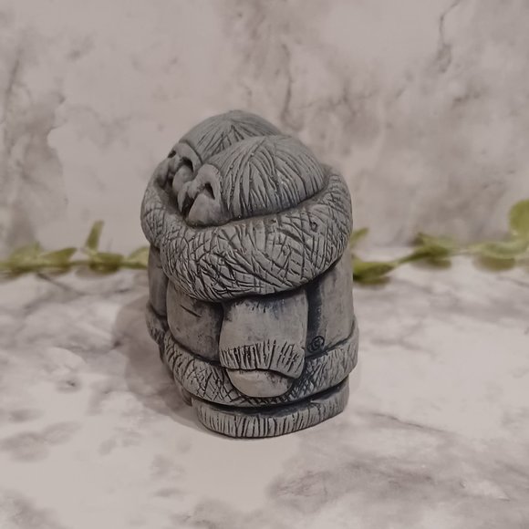 Glacial Ice Age Sculptures Singing Twins Kids Vintage ACE Alaska - Hand Crafted - Picture 4 of 5